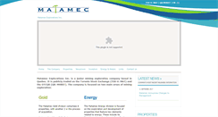 Desktop Screenshot of matamec.com