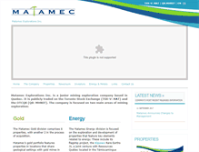 Tablet Screenshot of matamec.com